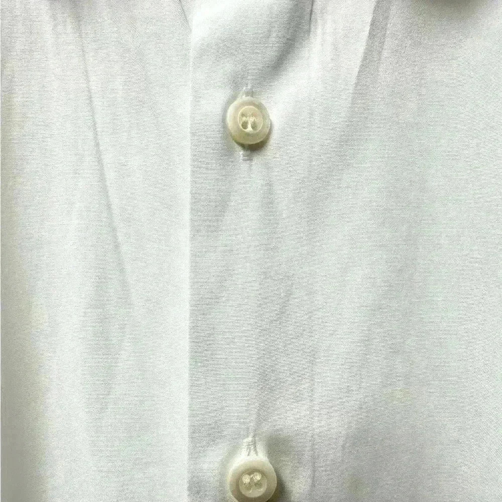 Prada 100% Cotton Classic  White Shirt - Picture 2 of 8